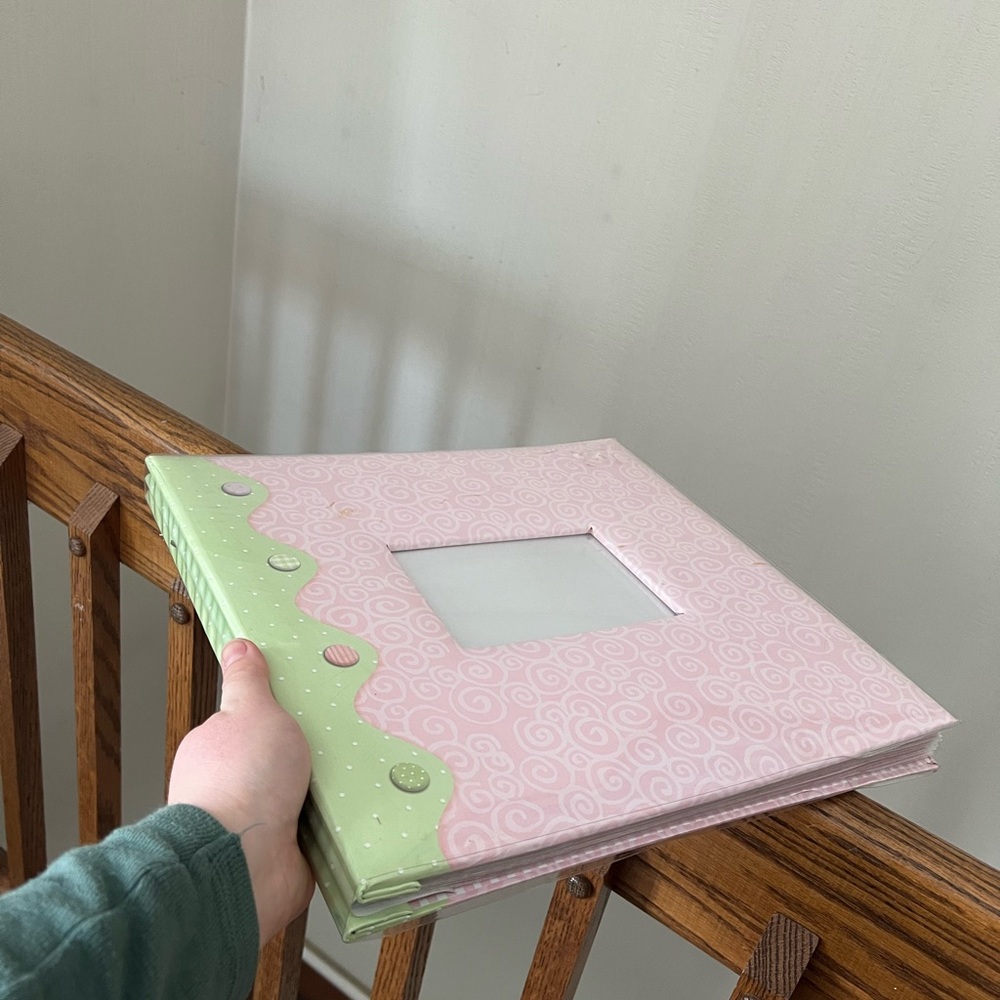 Pink and Green Photo Album / Scrap Book